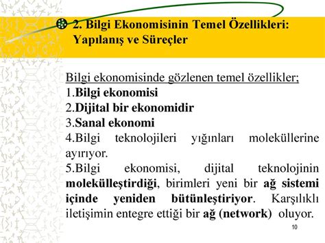 Bilgi Ekonomisinin Temel Dinamikleri